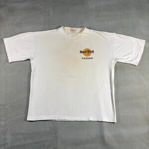 Vintage 90s Hard Rock Cafe Panama Reggae Tees T-Shirt Size L‎ Preowned
